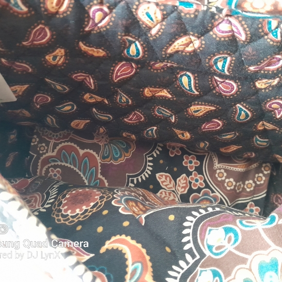 Vera Bradley Crossbody Shoulder Bag Lindsay Kensington pattern brown paisley - Picture 8 of 8